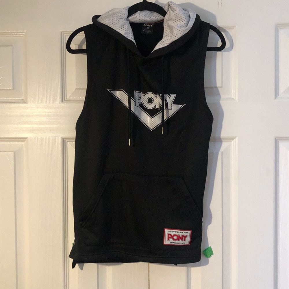 PONY - Sleeveless Sweatshirt with hood